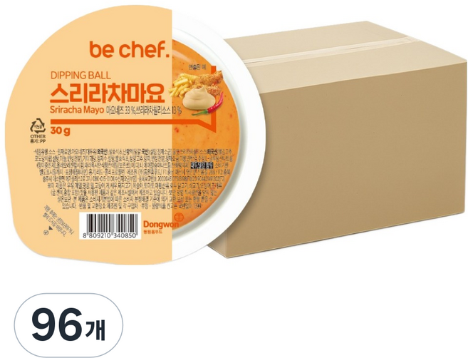 비셰프 디핑 볼 스리라차 마요소스, 30g, 96개