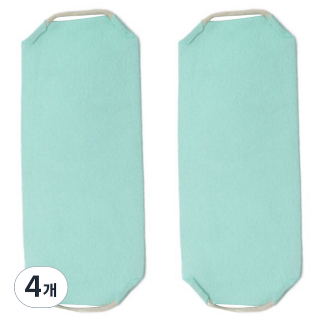 대나무 때타월, 민트, 1개입, 4개