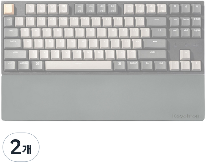 키크론 실리콘 팜레스트 PR66 K8 K8 Pro C1 C1 Pro, 그레이, 2개