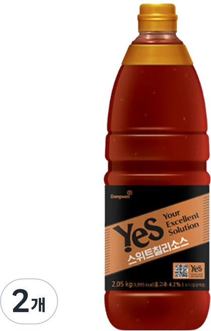 yes food 甜辣醬, 2.05kg, 2個
