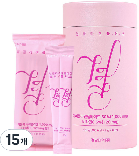 경남제약 결콜라겐 플러스 60포, 120g, 15개