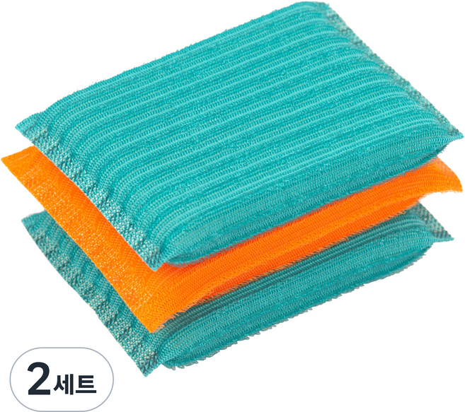 클리너 맥스 폴리 스펀지 수세미 3p 세트, 2세트