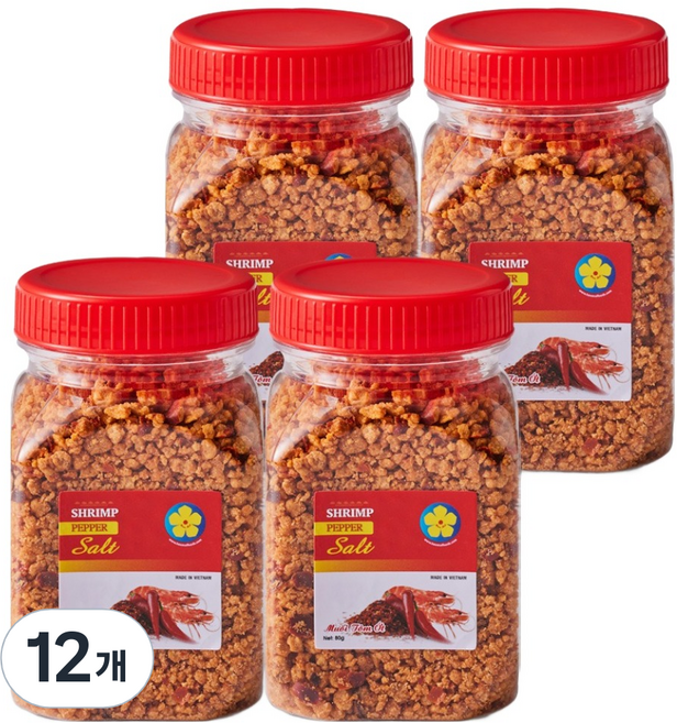 베트남 새우소금, 80g, 12개