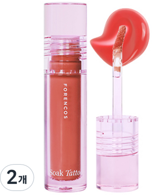 포렌코즈 속타투 틴트, 02 리르, 2개