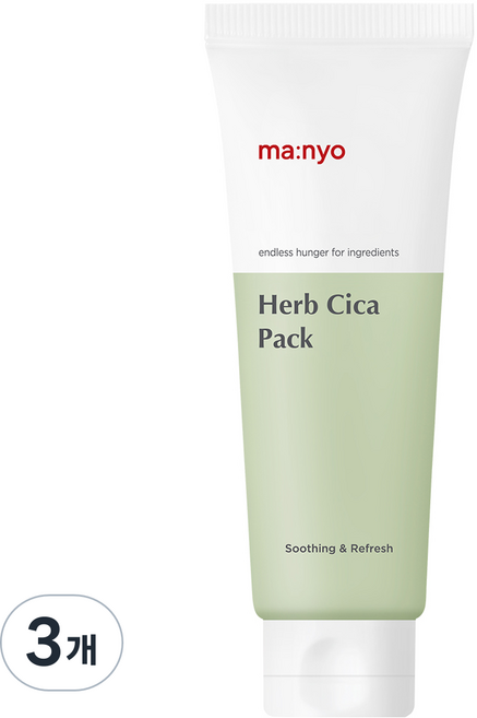 마녀공장 허브 시카 팩 75ml, 1개입, 3개