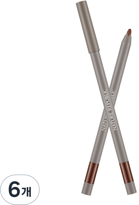 네이처리퍼블릭 프로방스 크리미 젤 아이라이너 0.5g, 04 드라이메이플, 6개
