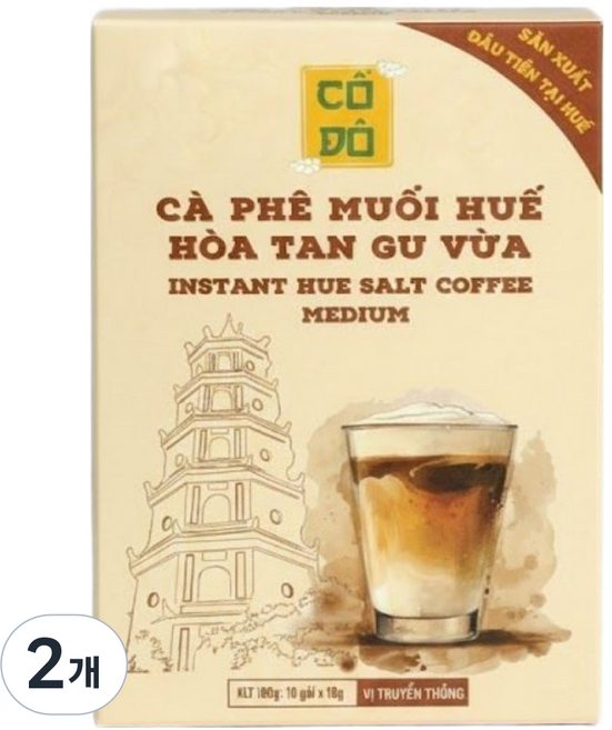 CODO CAFE MUOI 후에 소금커피, 2개, 10개입, 18g