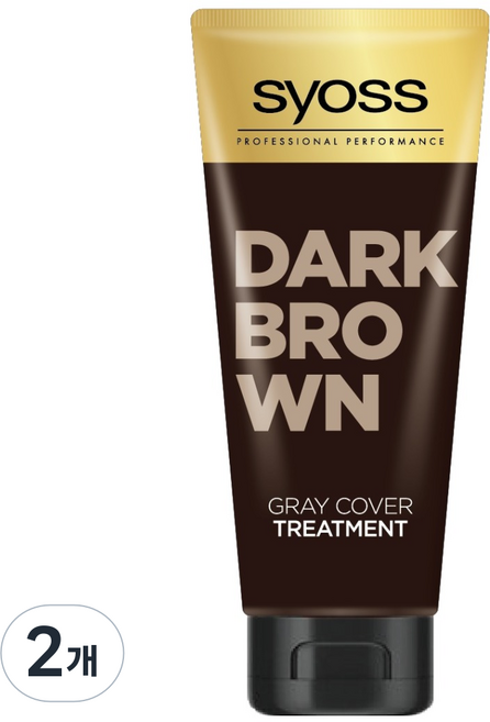 사이오스 새치 커버 트리트먼트, 다크 브라운, 2개