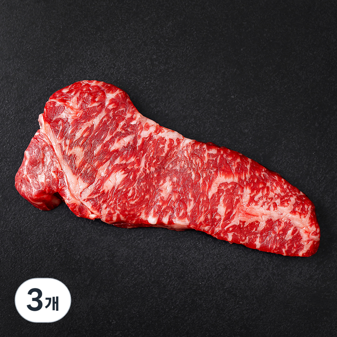 설로인 한우 채끝 1등급 (냉장), 200g, 3개