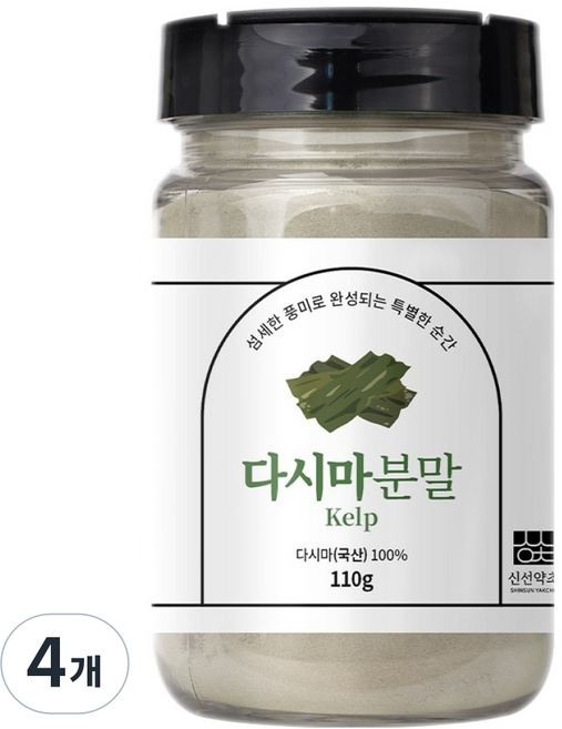 신선약초 다시마분말, 110g, 4개