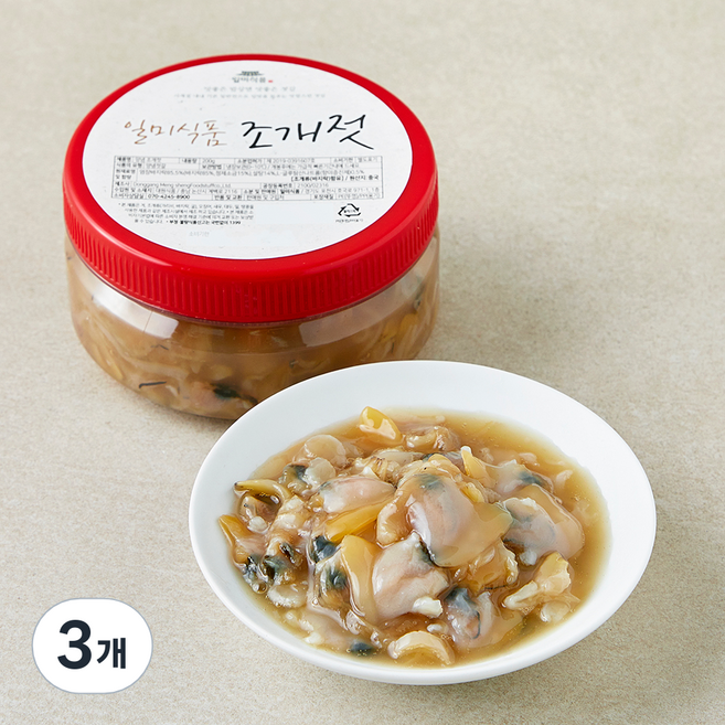 일미식품 양념 조개젓, 200g, 3개