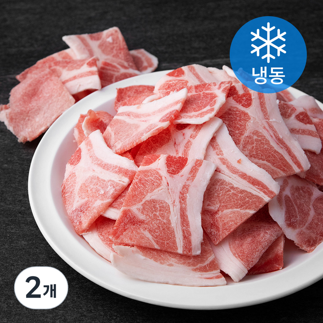 미국산 왕건 돈전지 불고기용 두께 0.3cm (냉동), 3kg, 2개