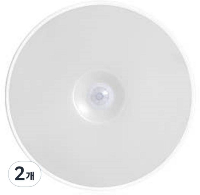 모던홀릭 LED 건전지 무선 원형 센서등 쿨화이트, 2개