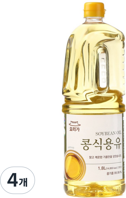 참고을 요리가 콩식용유, 4개, 1.8L