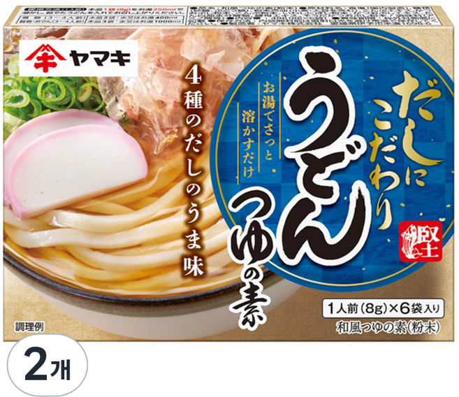 야마끼 우동 쯔유 스프 6p, 48g, 2개