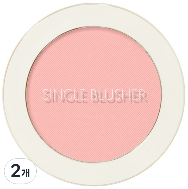 더샘 샘물 싱글 블러셔 5g, PK05 요거트 핑크, 2개