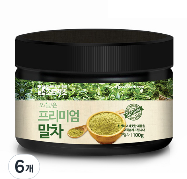 오늘은 프리미엄 말차, 100g, 6개, 1개입