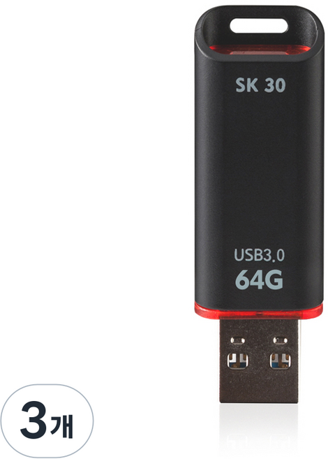 액센 SK30 USB 3.0, 64GB, 3개