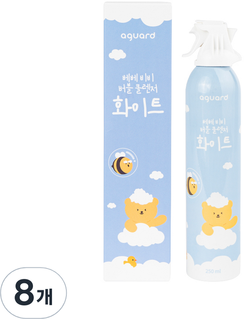 아가드 베베 비비 버블 클렌저 무향, 250ml, 8개