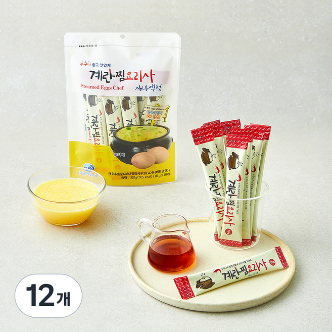 계란찜요리사 새우액젓, 100g, 12개