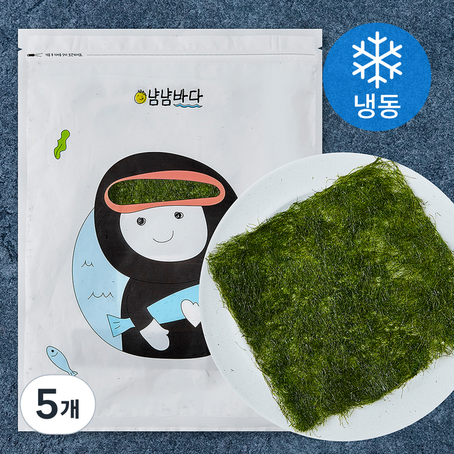 냠냠바다 구운감태 (냉동), 25g, 5개, 1개입