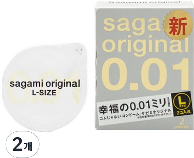 사가미오리지널 콘돔 0.01 L, 2개입, 2개