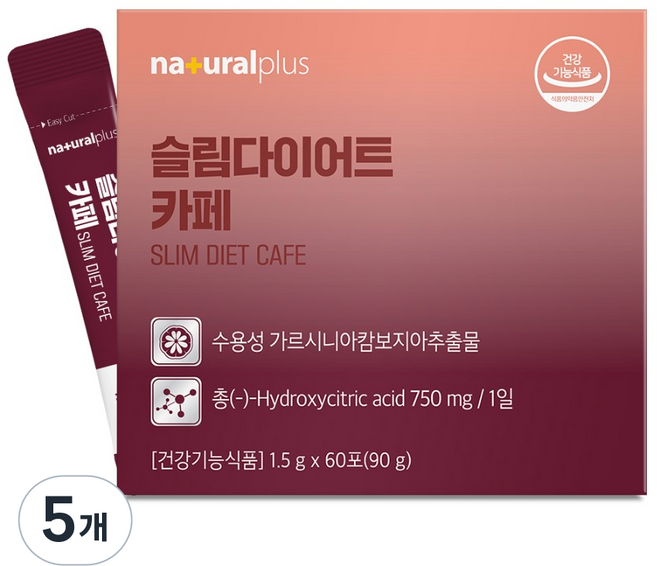 naturalplus 纖體瘦身 60入, 90g, 5個