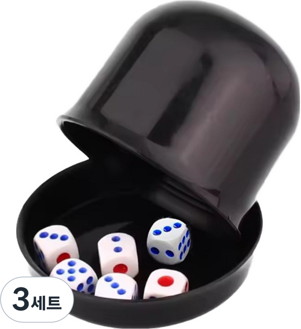管家聚會骰子遊戲組, 3套, 黑色