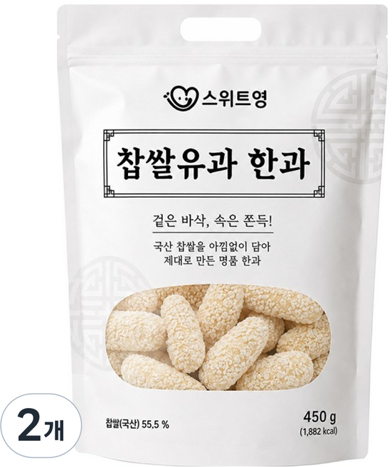 SWEET YOUNG 糯米油菓韓菓, 450g, 2個