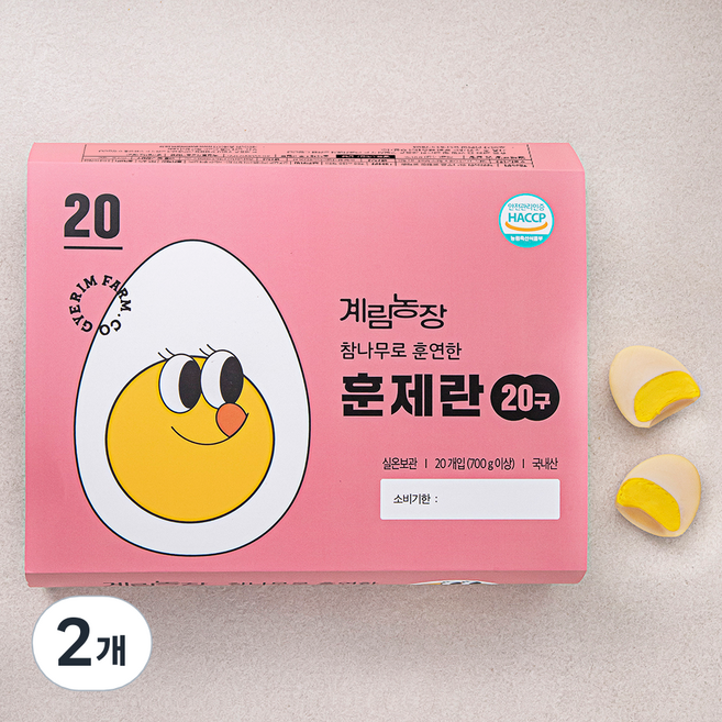 계림농장 참나무로 훈연한 훈제란, 20구, 2개