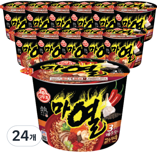 오뚜기 마열 라면 105g, 24개