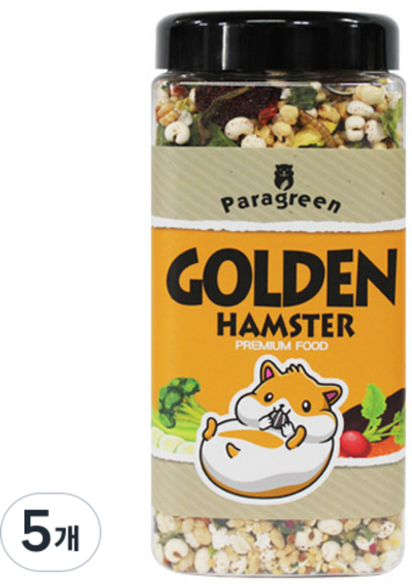 패러그린 골든햄스터 프리미엄 푸드, 550g, 5개