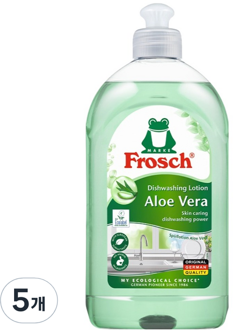 프로쉬 알로에베라 주방세제, 500ml, 5개
