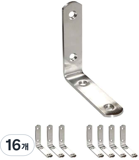 엠파이어 보강철물 스텐 L형 앵글 꺽쇠, 16개