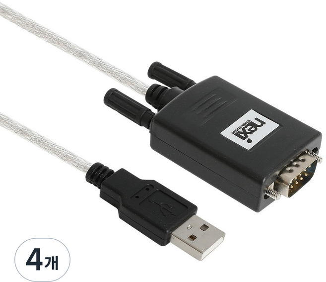nexi USB to RS232 連接線 NX1083, NX-UC232N, 4個