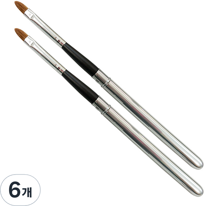 레쥬베라 휴대용 립 브러쉬, 혼합 색상, 6개