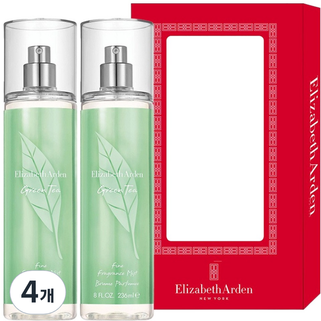 엘리자베스아덴 그린티 바디 미스트 세트, 236ml, 4개
