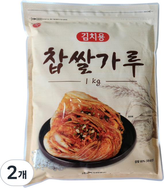 Haetsalnarae 海佳元 泡菜用糯米粉, 1kg, 2個