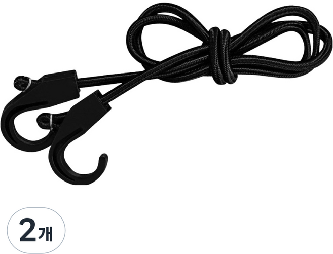 로티홈시스 카트 고정 로프, 2개, 블랙
