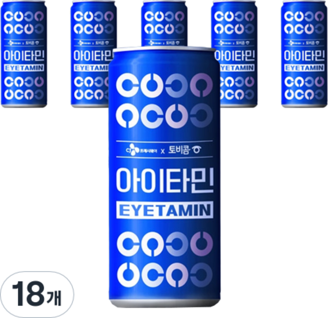 CJ프레시웨이 토비콤 아이타민 제로 스파클링, 250ml, 18개
