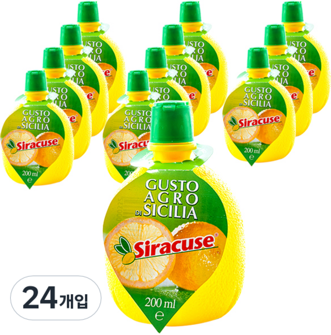 시라큐스 레몬쥬스, 200ml, 24개
