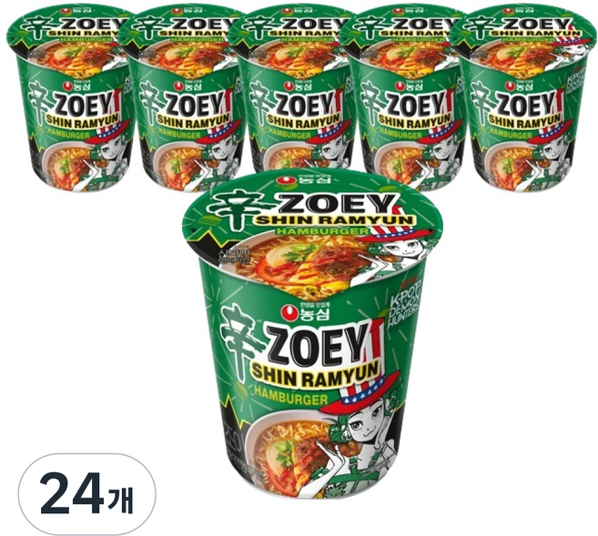 신라면 햄버거컵 65g, 24개