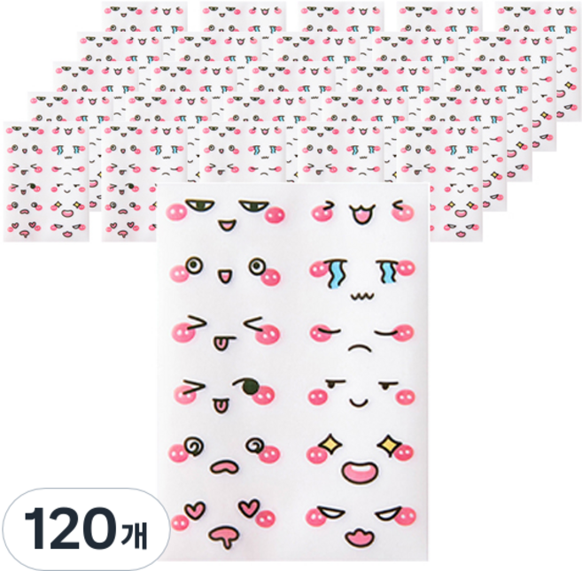 마켓감성 이모티콘스티커, 2호, 120개