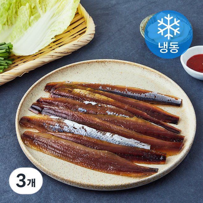 꽁치 과메기 (냉동), 3개, 125g(5미, 10쪽)