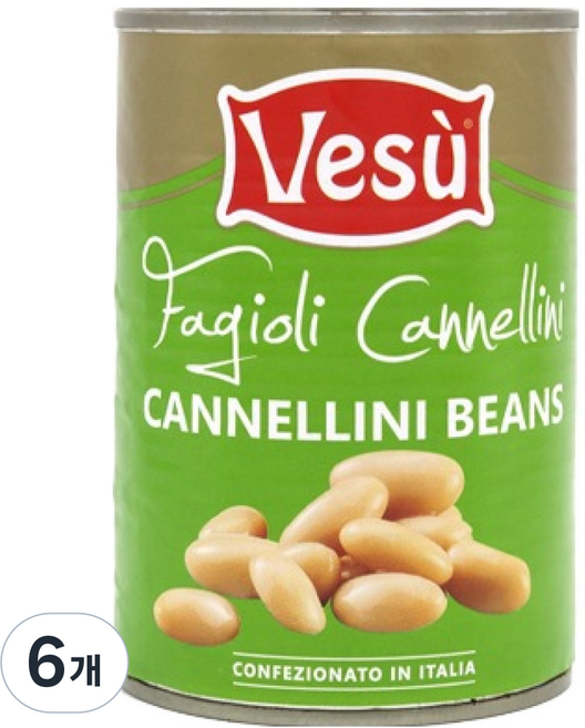 베수 화이트 빈, 400g, 6개
