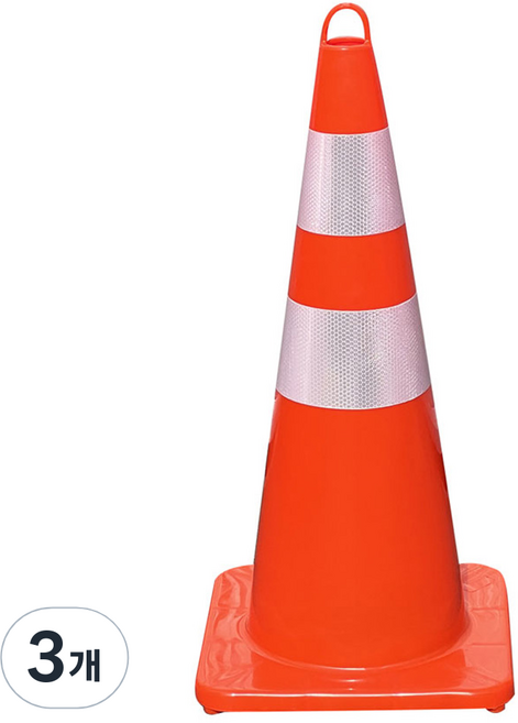 TIS 고리형 세이프티콘 1.7kg, 3개, 레드