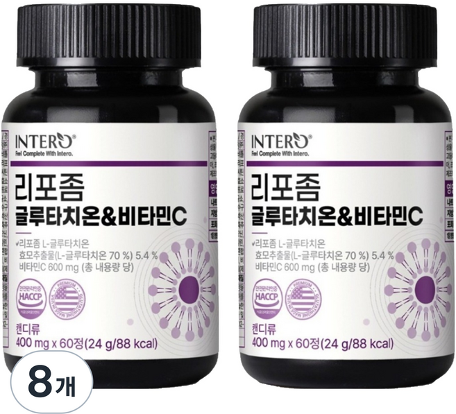 인테로 리포좀 글루타치온 비타민C 24g, 60정, 8개