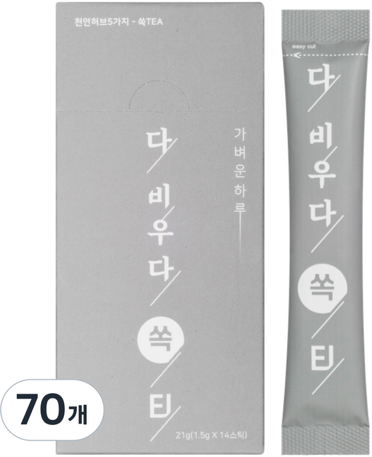 백향진 다비우다 쏙티 차, 1.5g, 70개