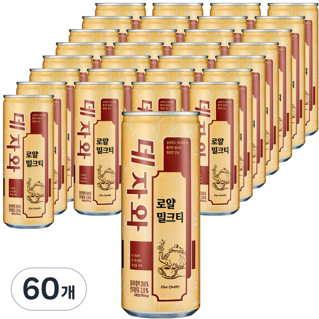 데자와 로얄 밀크티, 240ml, 60개