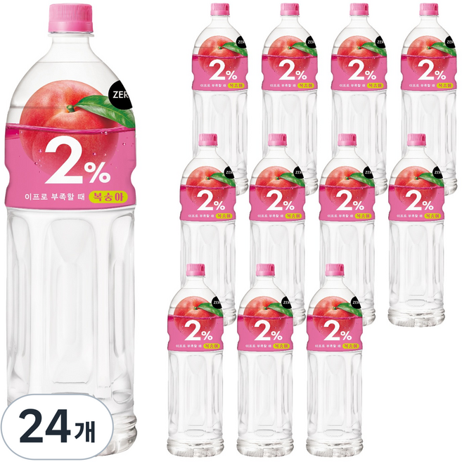 이프로 부족할때 복숭아 이온음료, 24개, 1.5L